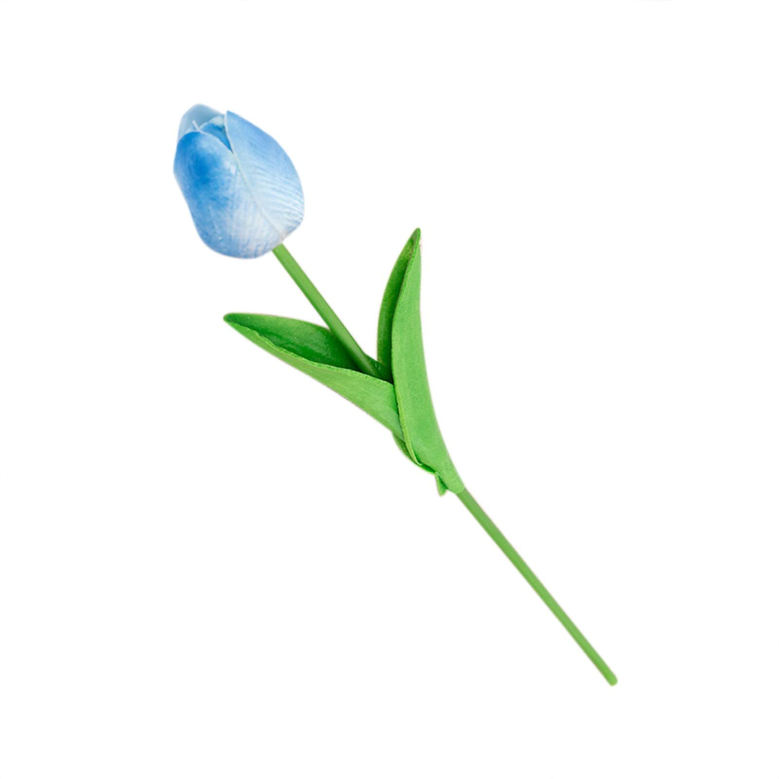 White Silk Flowers Bouquet - Wedding & Home Decor Centerpiece (Blue) for Parties & Events