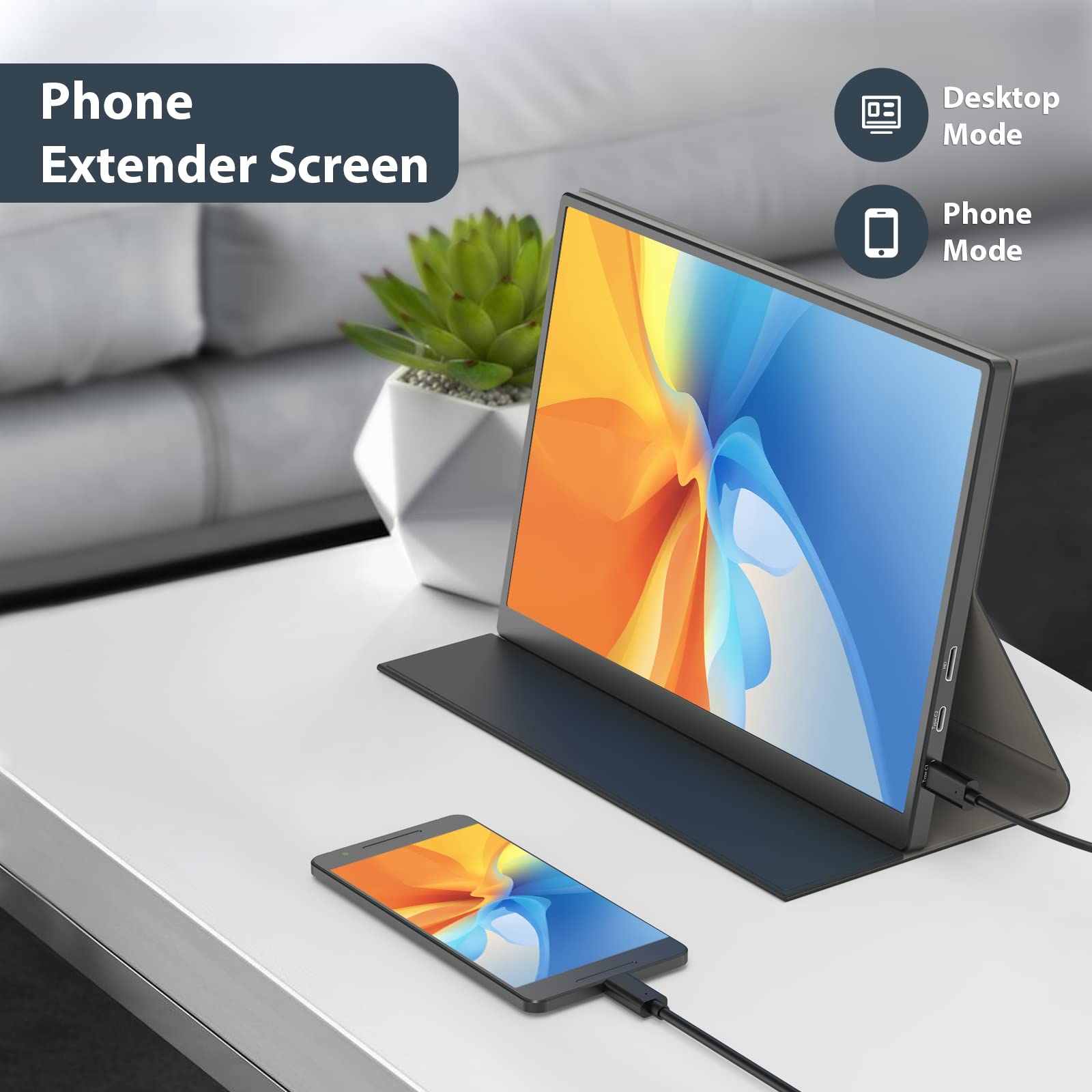 Eyoyo 10.5 Inch Portable Monitor - 1920x1280 HDR IPS Display with 100% sRGB - USB-C External Second Screen for Laptop, PC, PS4, Xbox & Mobile Devices | Perfect for Work, Gaming & Travel
