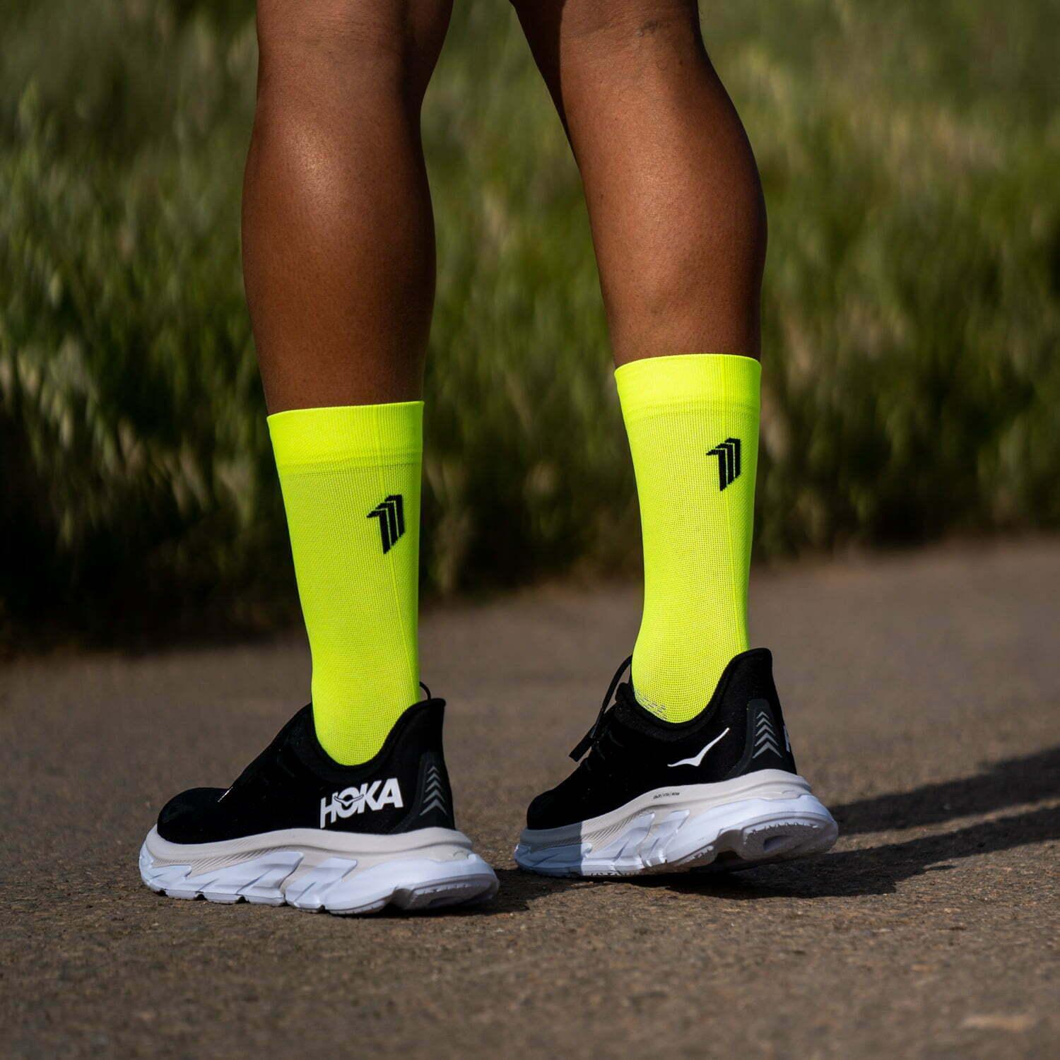 Breathable & Cushioned Sporcks Seven Mile Running Socks for Men & Women - Perfect for Marathon, Jogging & Workout