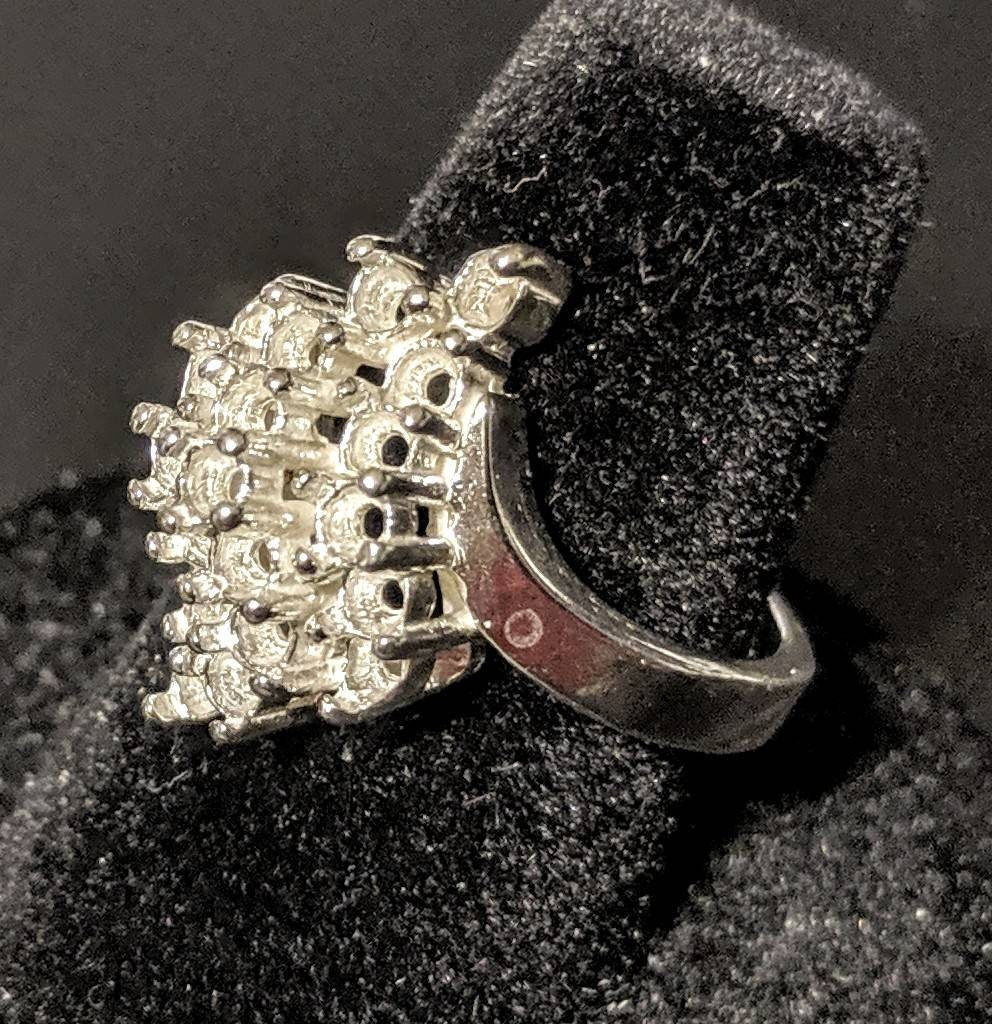 Solid Sterling Silver or 14K Gold Waterfall Style Pre-Notched Blank Ring Size 7 Setting 163 287/143 287 - Perfect for Jewelry Making, DIY Crafting & Engagement Ring Settings
