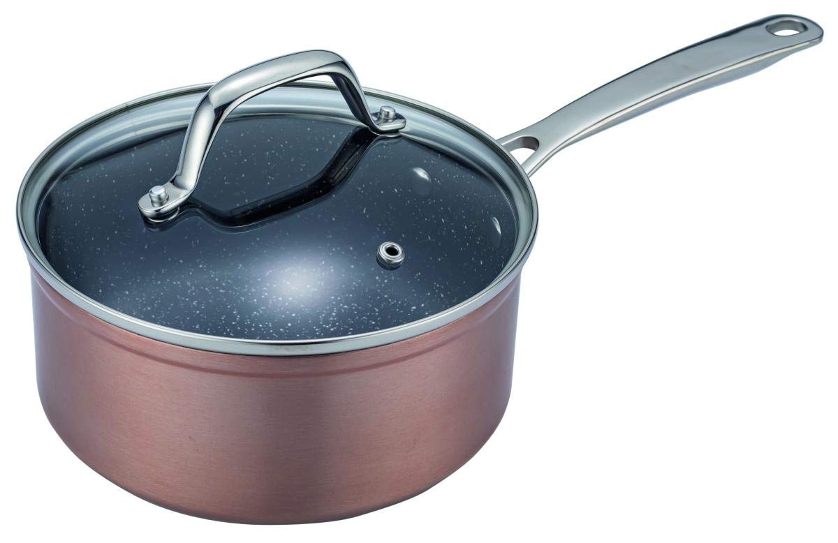 Premium Laguiole™ 9-Piece Copper/Greblon Cookware Set - Professional Kitchen Utensils for Cooking, Baking & Serving - Perfect for Home Chefs & Gourmet Cooking