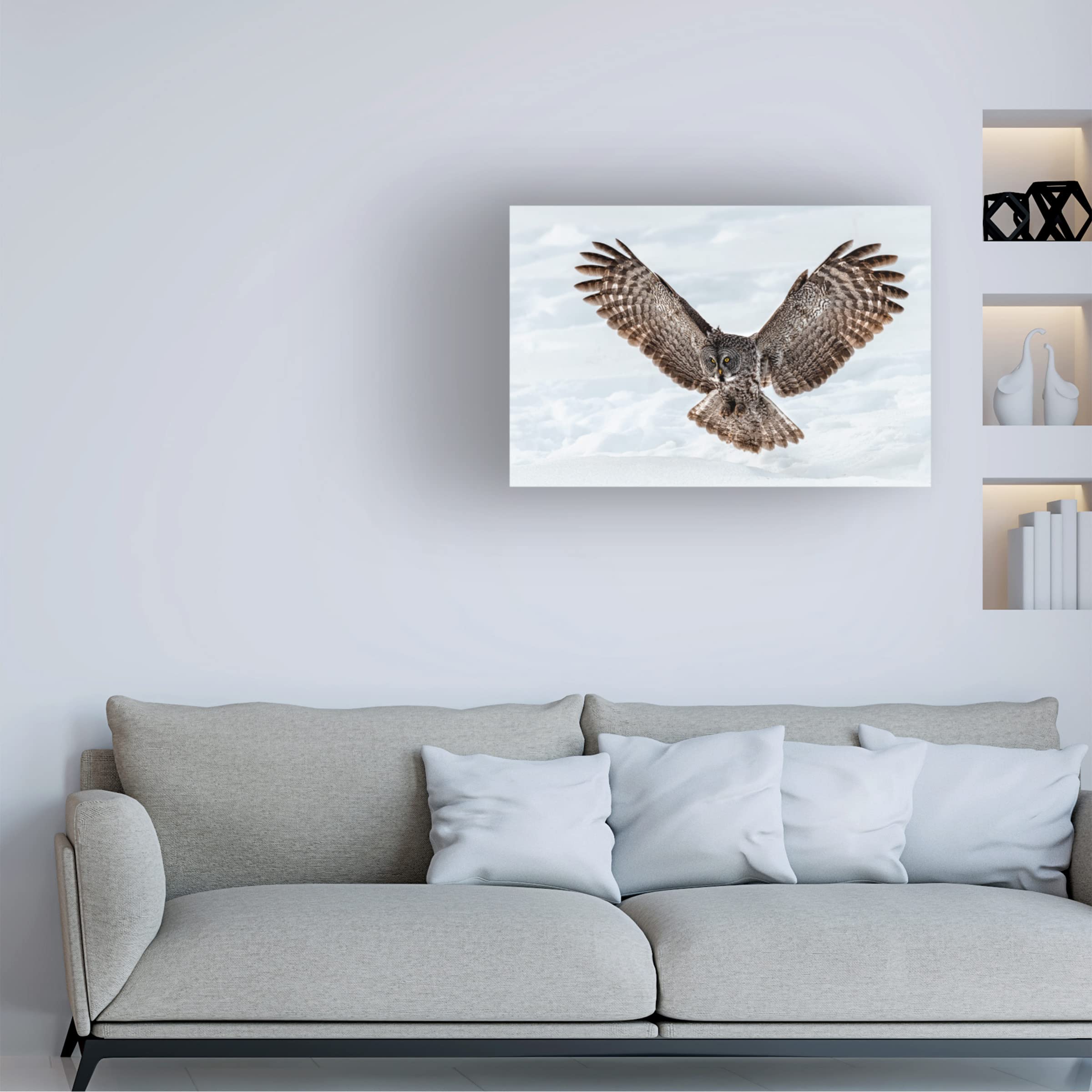 Trademark Fine Art 'To Catch' Canvas Wall Art by Jie Fischer - Modern Abstract Painting for Living Room, Bedroom & Office Decor