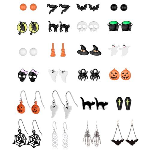 A1：24pairs halloween earrings