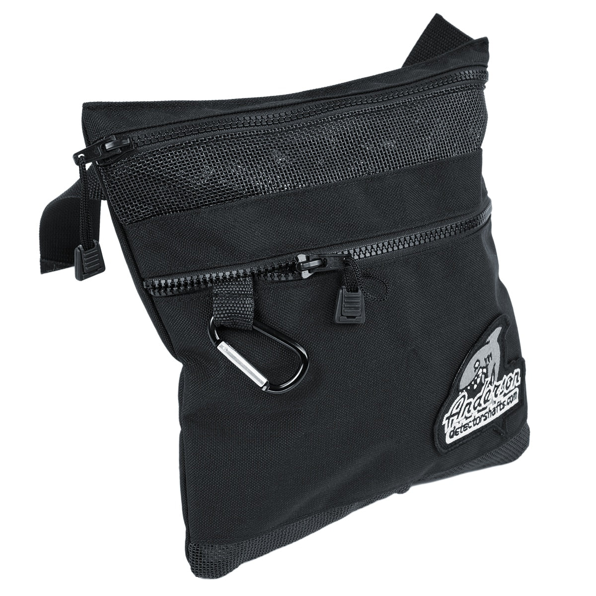 Anderson Detector Beach Metal Detecting Pouch with 2 Compartments & Carabiner Clip - Perfect for Treasure Hunting, Coin Shooting & Outdoor Adventures