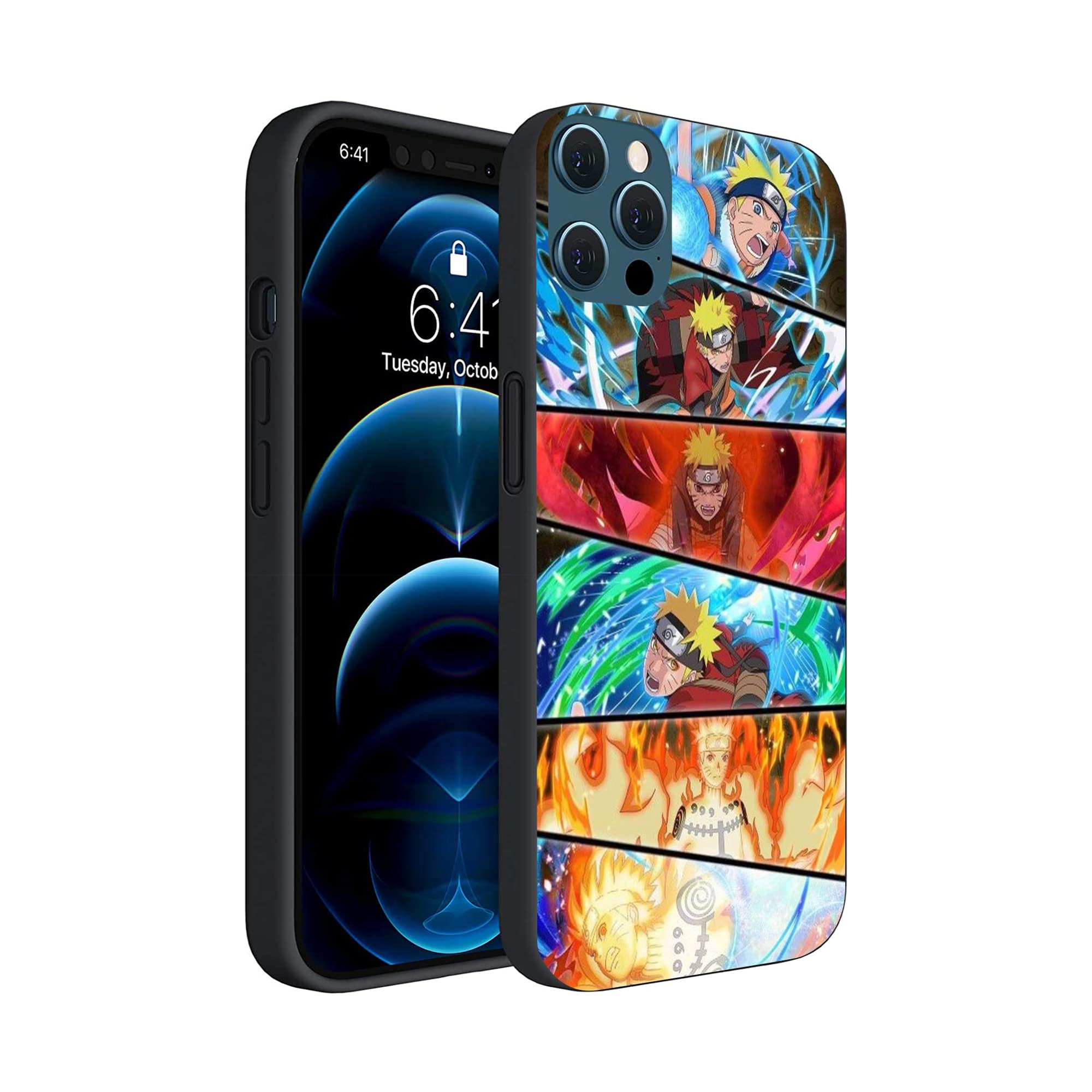 Anime Cartoon Comic Shockproof TPU Protective Case for iPhone 12 Pro Max 6.7-Inch - Cute Anime Design (Anime-10) - Perfect for Anime Fans, Cosplay Events & Daily Protection