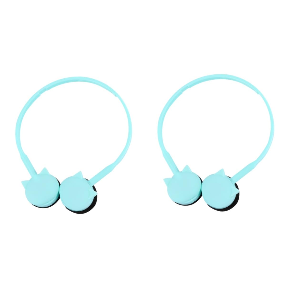 PartyKindom 2 Pack Stylish Cat Ear Headphones with Microphone - Bass Boosted Gaming Headset for Girls, Comfortable Over-Ear Design for PC & Mobile - Perfect for Gaming, Streaming & Online Classes