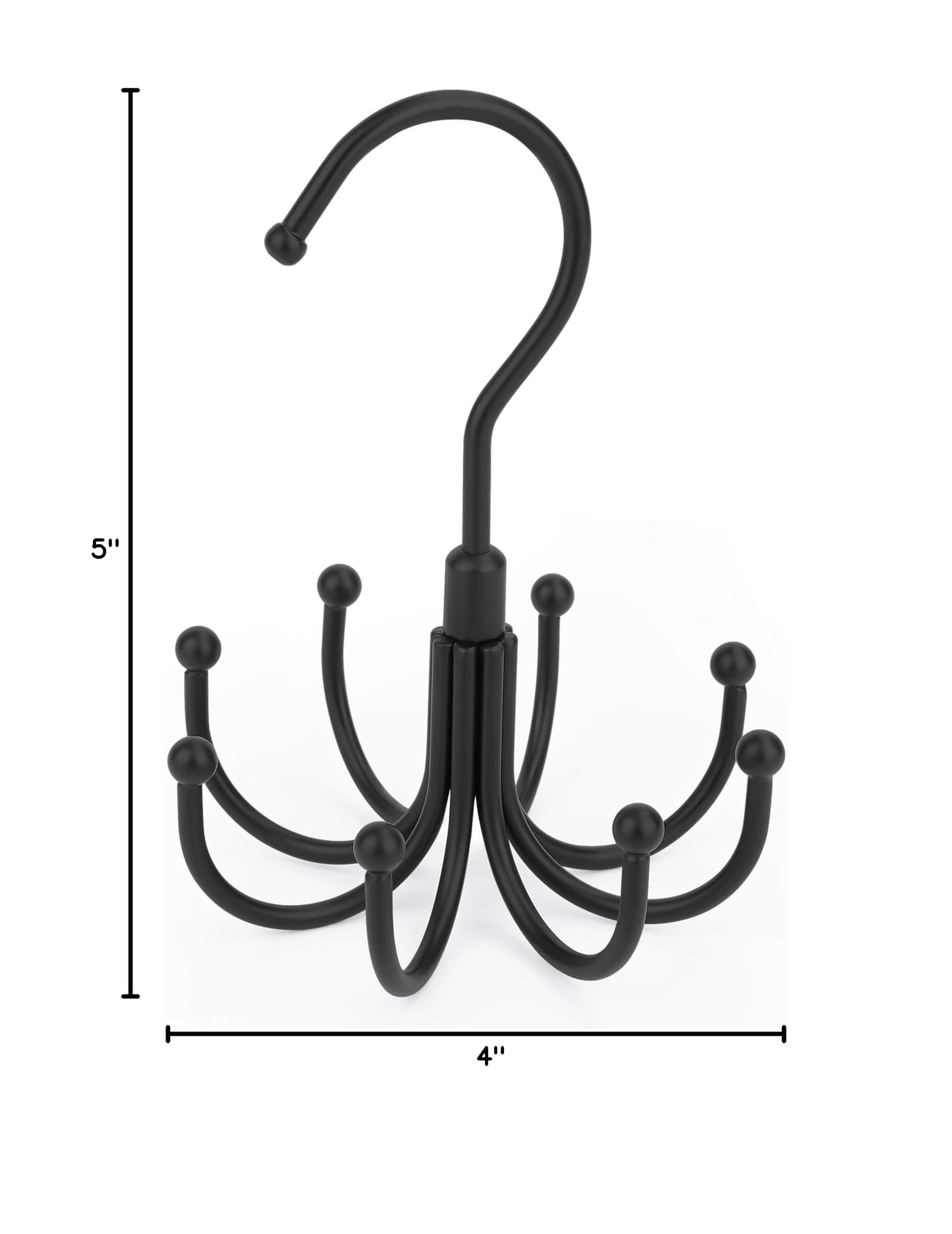 2 Pack Rotating Belt Hanger - Space Saving Closet Organizer with 48 Belt Capacity | Perfect for Hanging Belts, Ties & Accessories | Ideal for Home, Office & Travel Storage