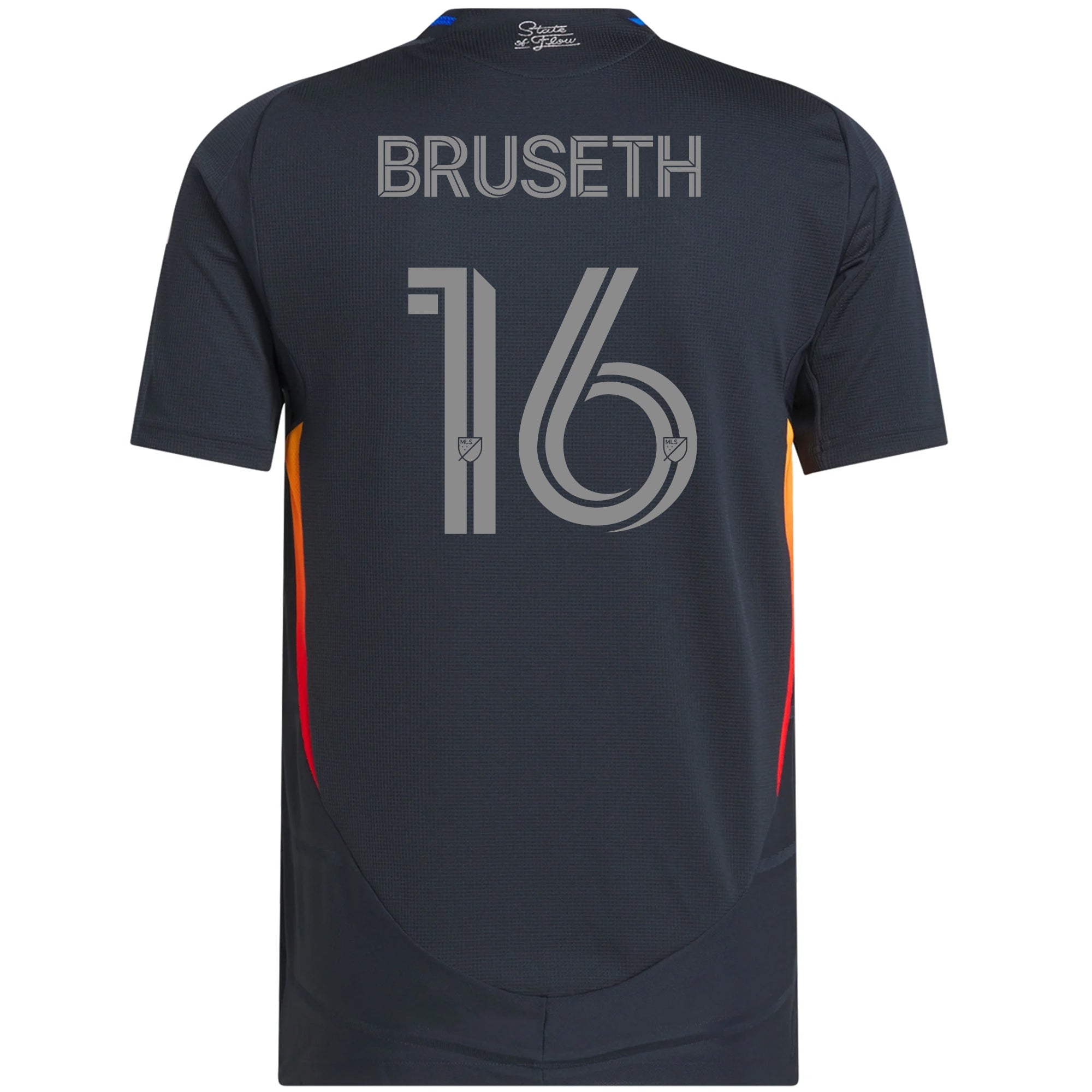 Adidas Heine Gikling Bruseth San Diego FC Authentic Home Jersey 2025-2026 - Night Navy with MLS & Apple TV Patches | Official Soccer Uniform for Fans & Players | Perfect for Matchdays, Training & Collecting