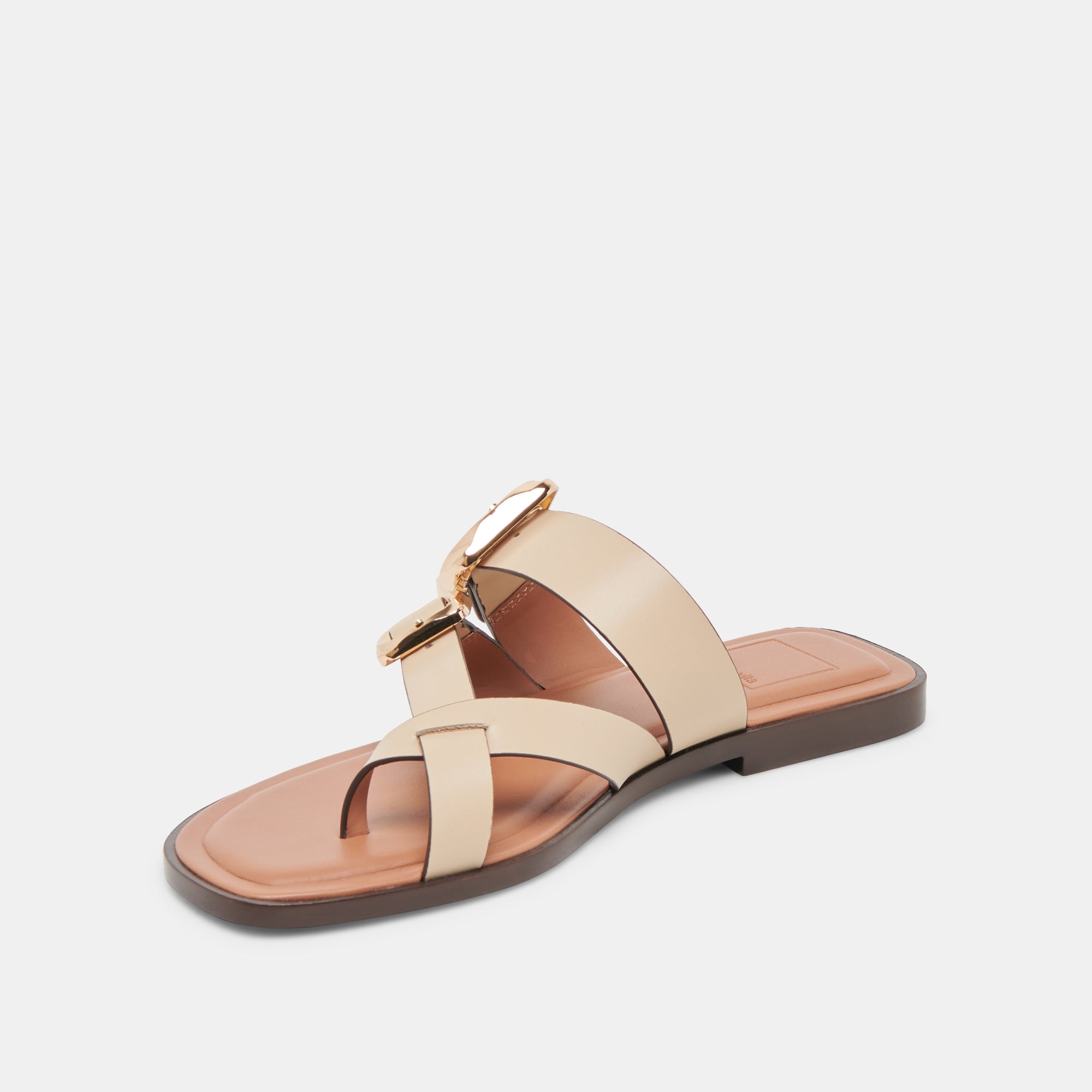 Shore Sandals for Women - Ivory Leather Beach Sandals with Comfortable Arch Support | Perfect for Summer, Vacation, and Casual Outings