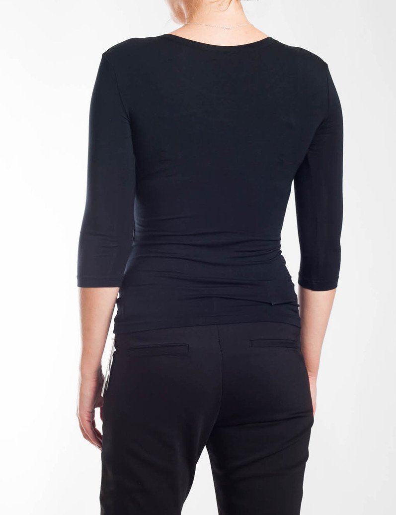 Tani Women's 3/4 Sleeve Scoop Neck T-Shirt - Casual Comfort Top for Everyday Wear & Layering