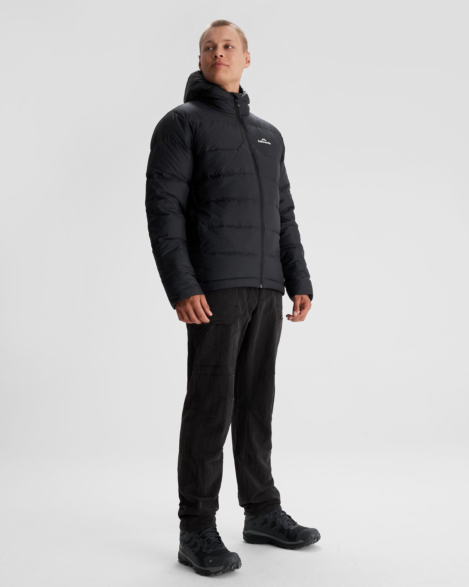Men's Epiq Hooded Down Jacket - Lightweight Winter Coat, Waterproof & Windproof, Black - Perfect for Outdoor Activities, Hiking, and Cold Weather
