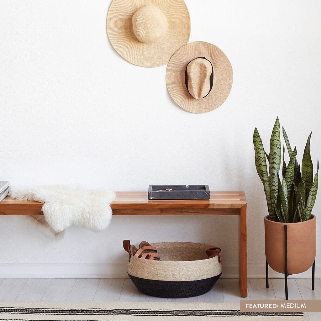 Stylish Mercado Floor Baskets - Woven Storage Baskets for Home Organization | Perfect for Living Room, Bedroom & Nursery Decor