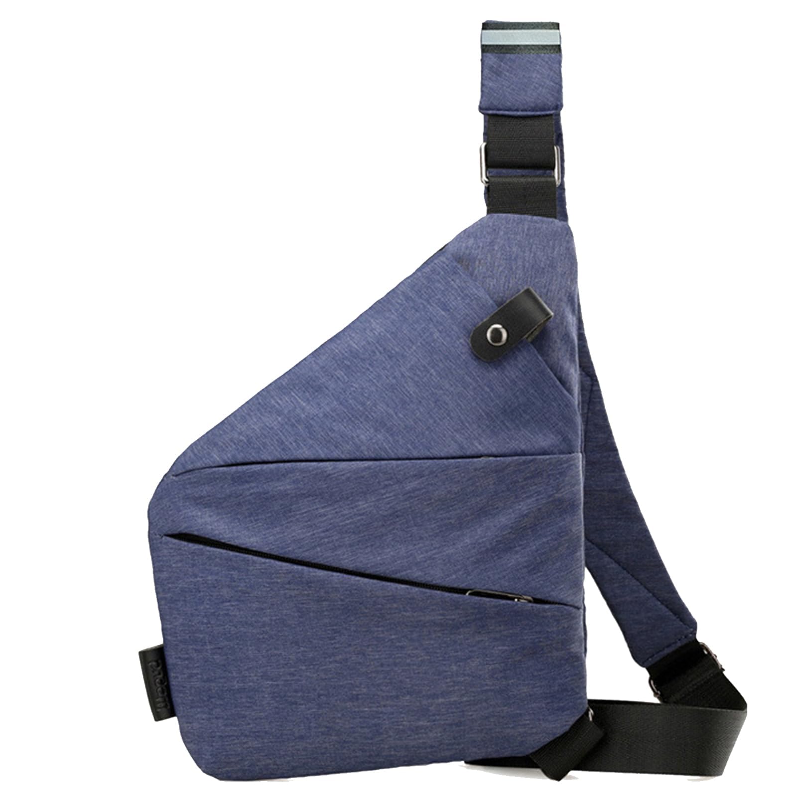 Anti Theft Travel Sling Bag - Lightweight Crossbody Shoulder Bag with RFID Blocking for Men & Women (Blue, Right Shoulder) - Perfect for Commuting, Hiking & International Travel