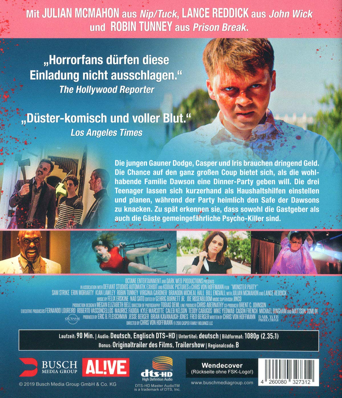 Monster Party [Blu-ray] - Horror Movie for Halloween Nights & Scary Movie Marathons
