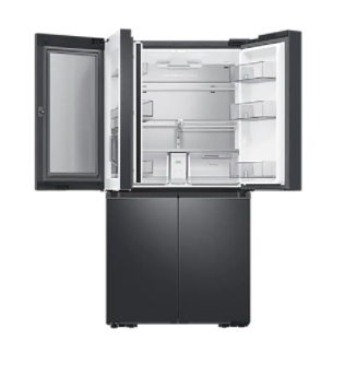 Open Box Samsung RF29A9771SG/AC 29 cu.ft 4-Door Flex Refrigerator with Beverage Center & Family Hub - Black Stainless Steel Smart Fridge for Modern Kitchens & Large Families