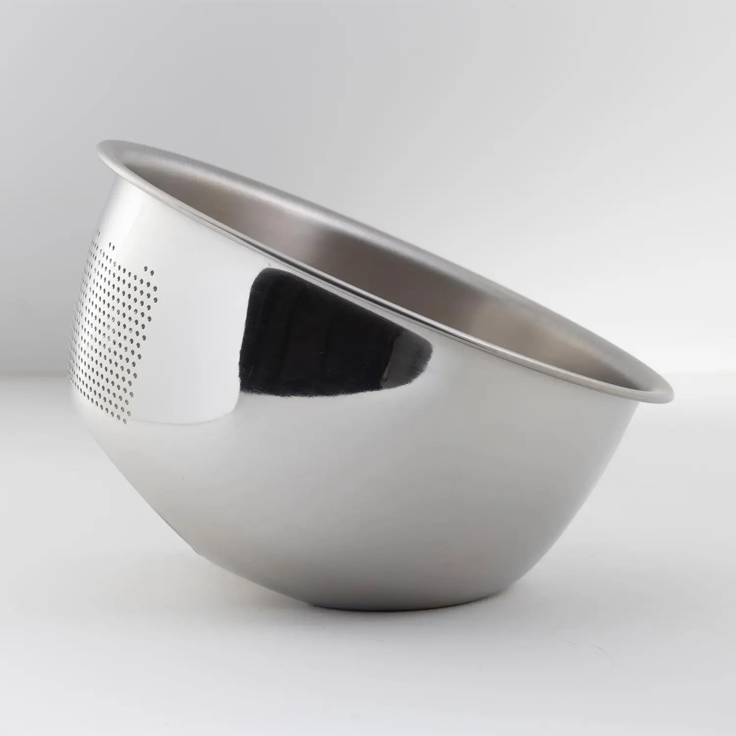 Premium Fujii Stainless Steel 3-Way Rice Washing Bowl with Perforated Strainer - 8.5 Inch Kitchen Essential for Perfect Sushi Rice, Rice Cooking & Grain Rinsing