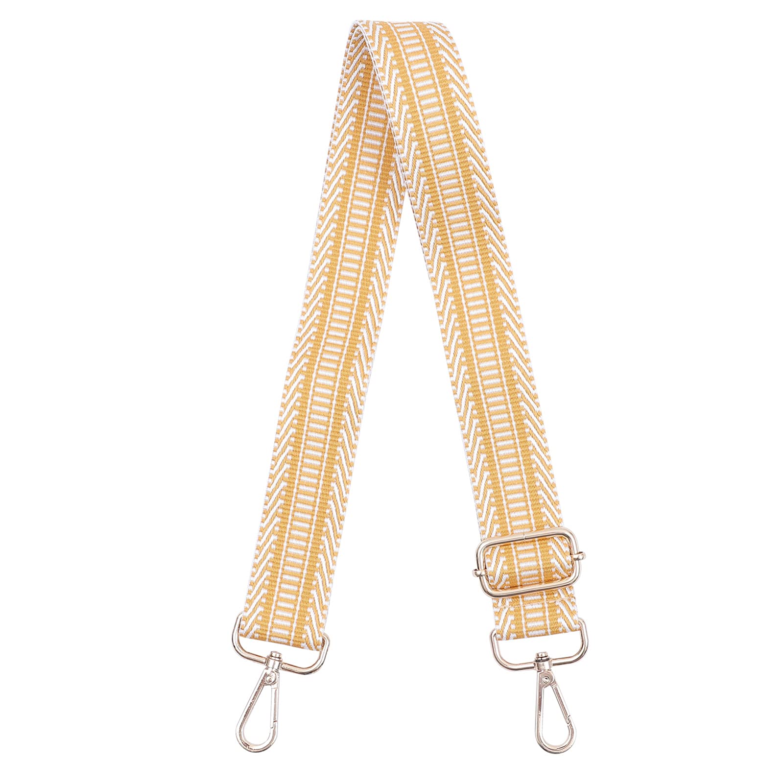 SHERCHPRY Adjustable Wide Crossbody Purse Strap - Replacement Handbag Strap for Women (Yellow) | Perfect for Everyday Use, Travel & Shopping