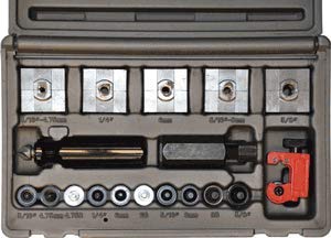 Professional Inline Flaring Tool Kit for Automotive Brake Lines - Perfect for DIY Car Repairs and Hydraulic System Maintenance