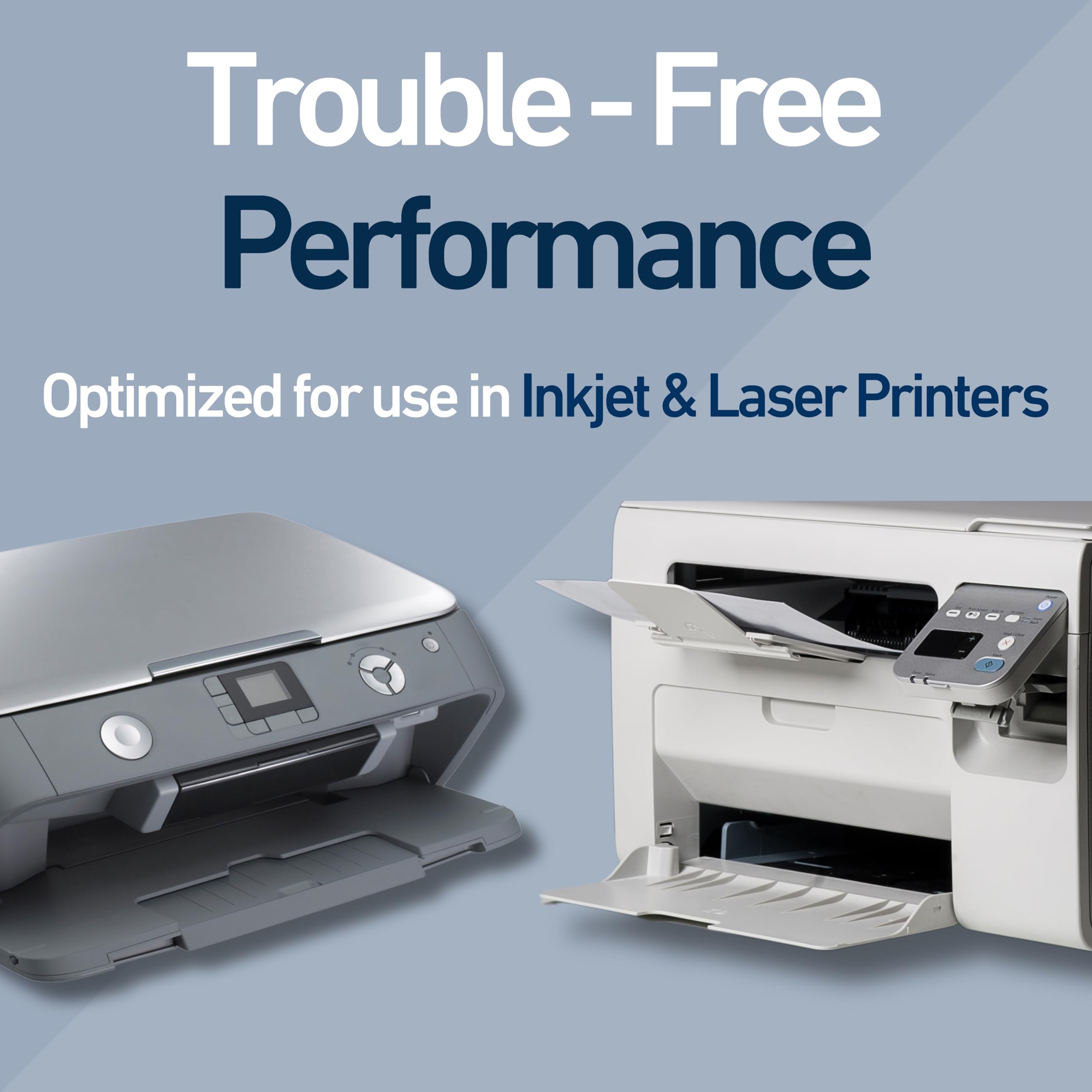 Buck 2 Part Straight Digital Carbonless NCR Paper, 8.5