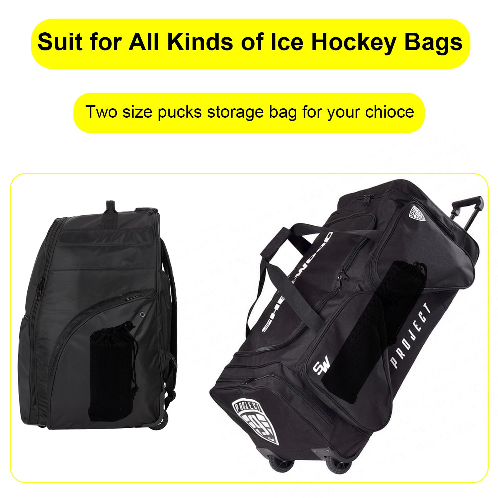 Best Bulk Ice Hockey Pucks for Practice & Training - Durable Rubber Hockey Pucks for Shooting, Stickhandling & Goalkeeping Drills (Set of 50)