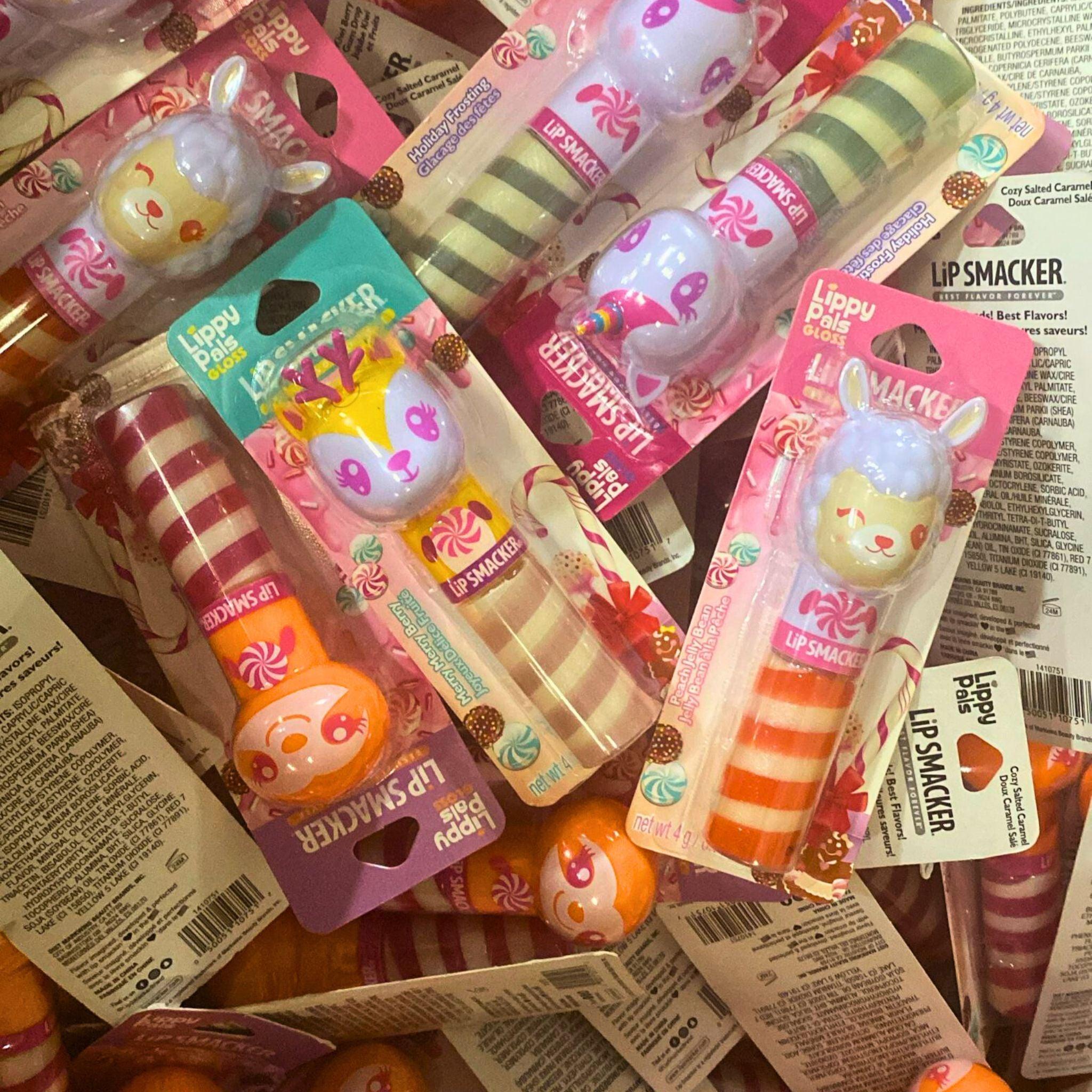 Lippy Pals Glossy Lip Balm Set - 0.14oz Assorted Flavors (Pack of 145) - Moisturizing Lip Care for Kids, Teens & Adults - Perfect for School, Parties & Daily Use