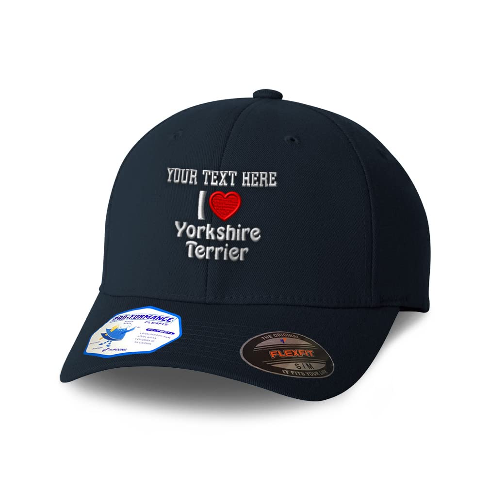 Custom Flexfit Hats for Men & Women - Adjustable Polyester Baseball Cap with Embroidery - Perfect for Outdoor Sports, Casual Wear, and Dog Walking