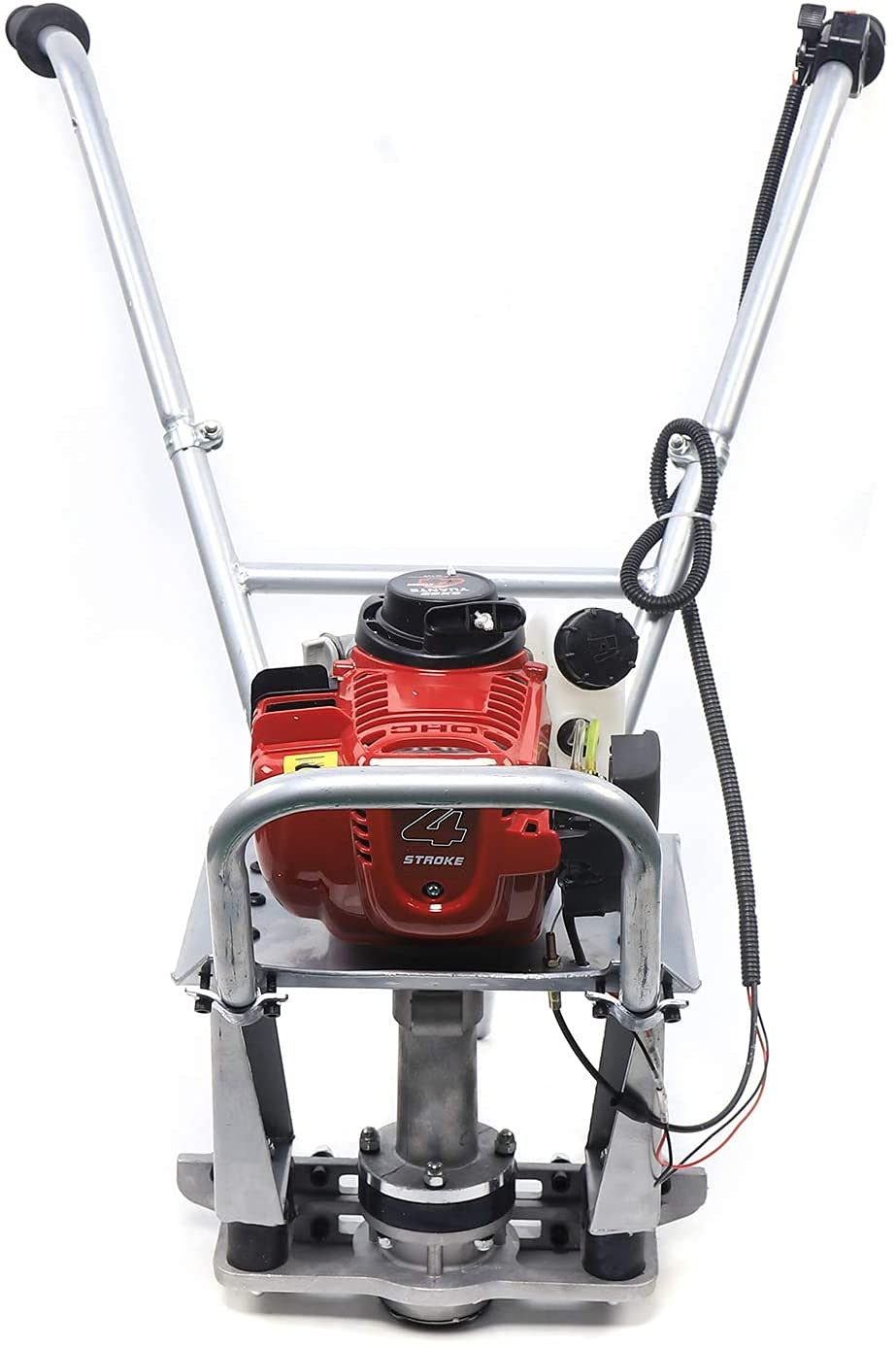 35.8CC 4-Stroke Gas Concrete Screed Engine - Stainless Steel & Aluminum Frame for Road Surface Leveling - Perfect for Construction, Driveway Paving, and Concrete Vibrating Projects