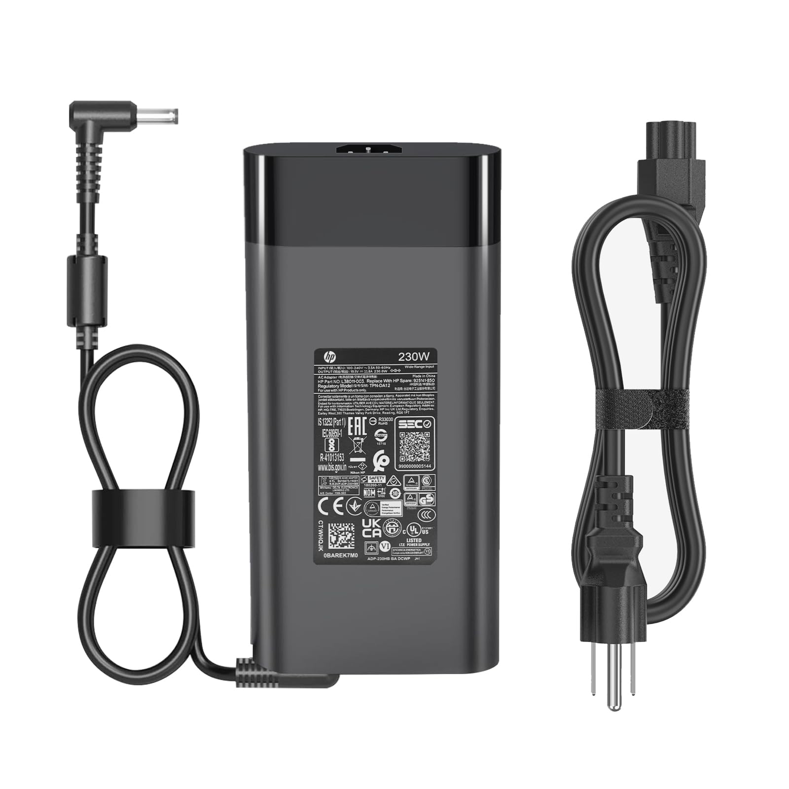 230W AC Power Adapter for HP Omen 15/16, Victus 16, ZBook Fury 16 G8/G9/G10 - Fast Charging Laptop Charger - Perfect for Gaming, Work & Travel