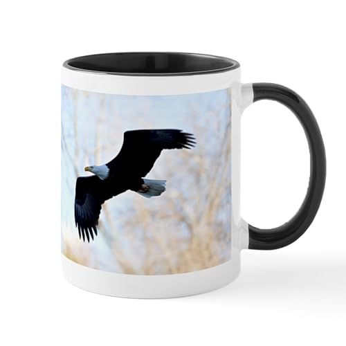 White/Black Inside - Bald Eagle Mugs