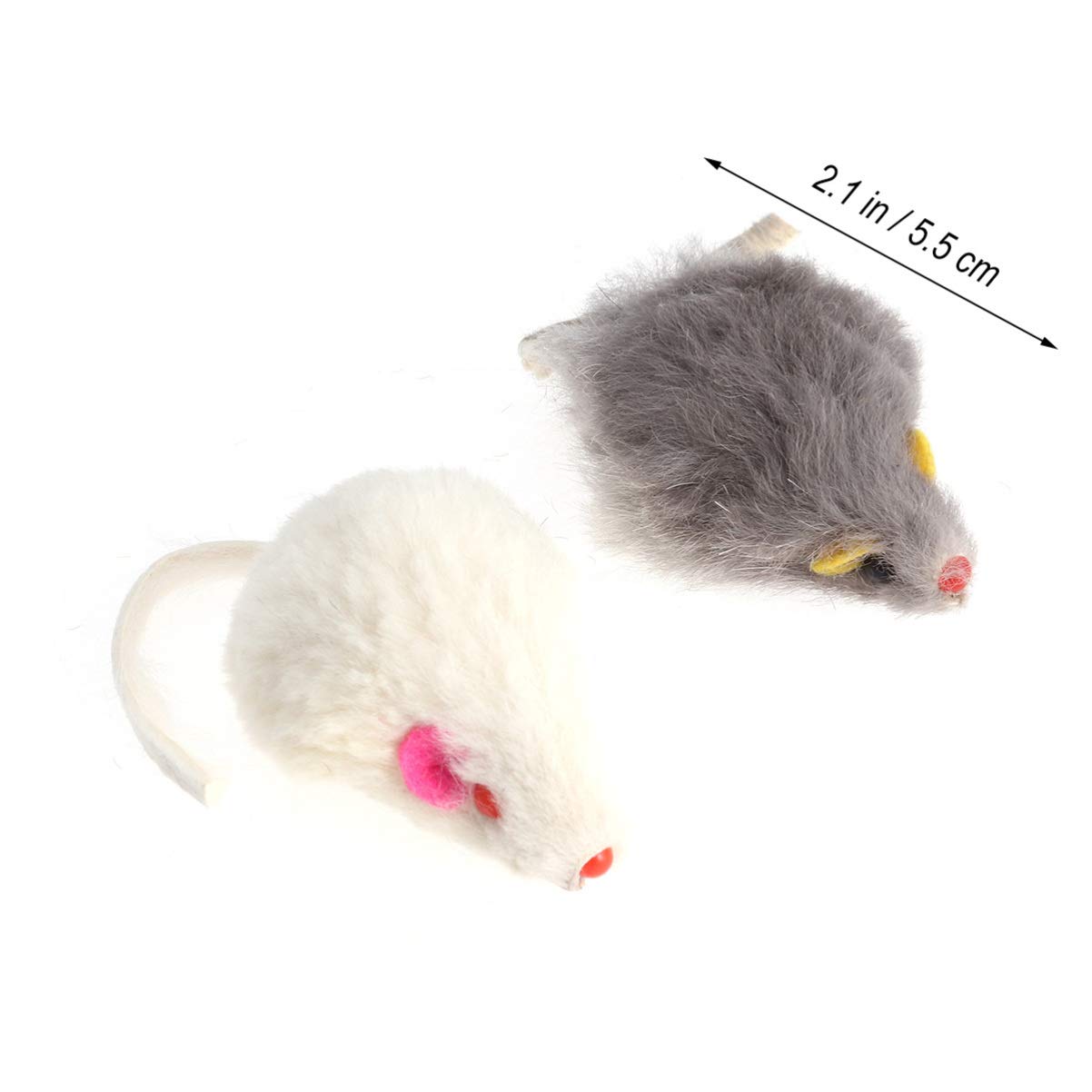 Balacoo 5-Piece Cat Toy Set - Realistic Breathing Mouse, Chew Toy, Ceramic Hamster Hide & Scratcher for Kittens & Small Pets - Perfect for Playtime, Teething & Stress Relief