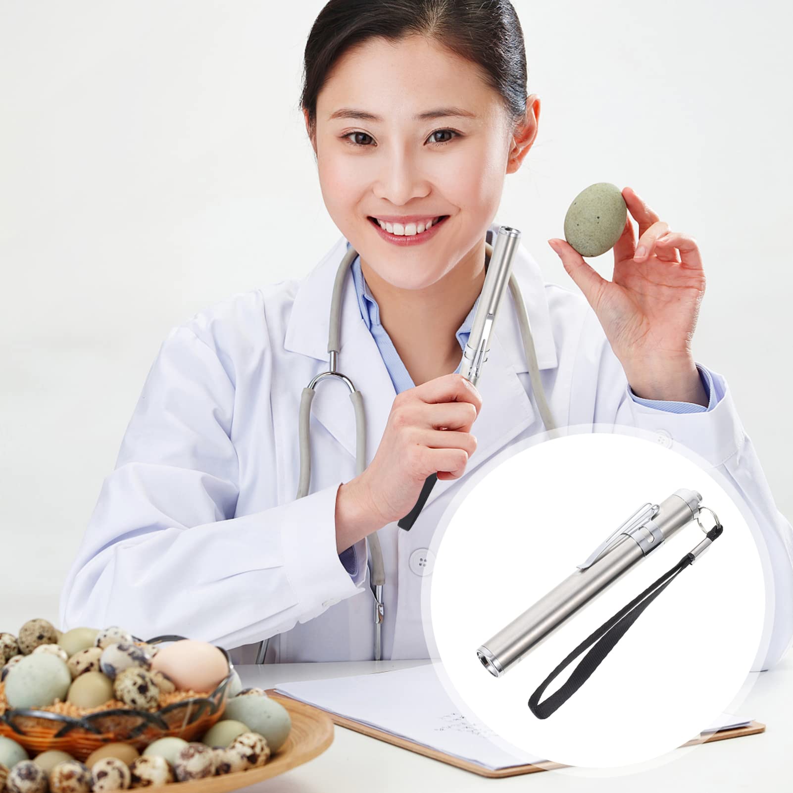 Balacoo LED Egg Candler - Mini Egg Incubator Flashlight for Poultry Farming, Chick Hatching & Egg Testing | Portable Egg Candling Lamp for Chicken Duck Goose Eggs | Perfect for Home Farms, Classroom Science Projects & Veterinary Use