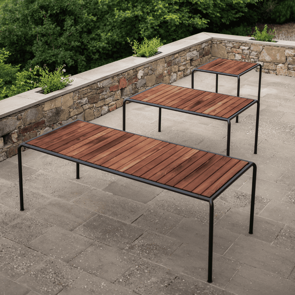 AVANTI Outdoor Dining Table - 33 Inch Round Patio Table for Backyard, Garden & Deck - Weather-Resistant & Durable for Outdoor Entertaining & Al Fresco Dining