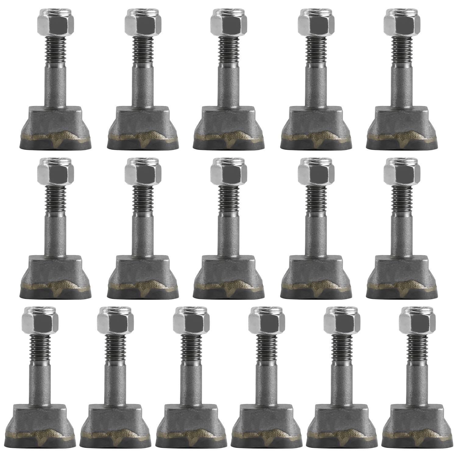 16 Pack Aftermarket Stump Grinder Teeth Replacement - Compatible with Yellow Jacket Stump Grinder | Durable Cutting Teeth for Tree Stump Removal & Landscaping Projects