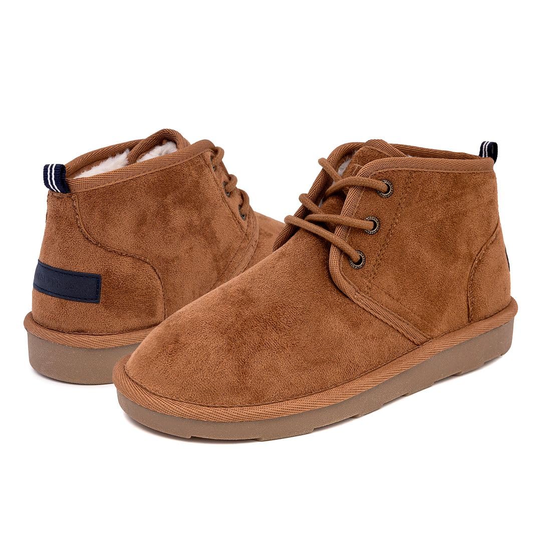 Nautica Kids' Sherpa Fur Snow Boots - Warm Winter Ankle Booties for Boys & Girls (Toddler, Little Kid, Big Kid) | Perfect for Snow Play, Winter Hiking & Cold Weather Outings
