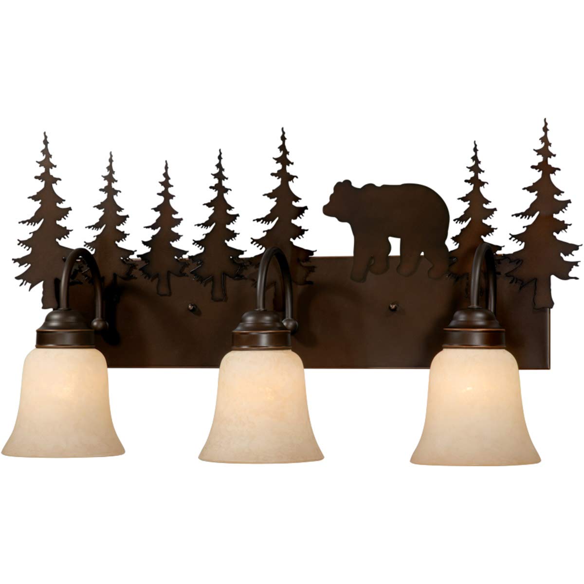 Rustic Bronze Bathroom Vanity Light - 25