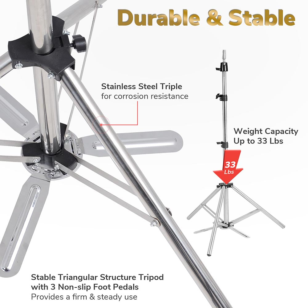 Adjustable Metal Tripod Mannequin Stand for Clothing Display - Perfect for Retail Stores, Boutiques & Fashion Photography