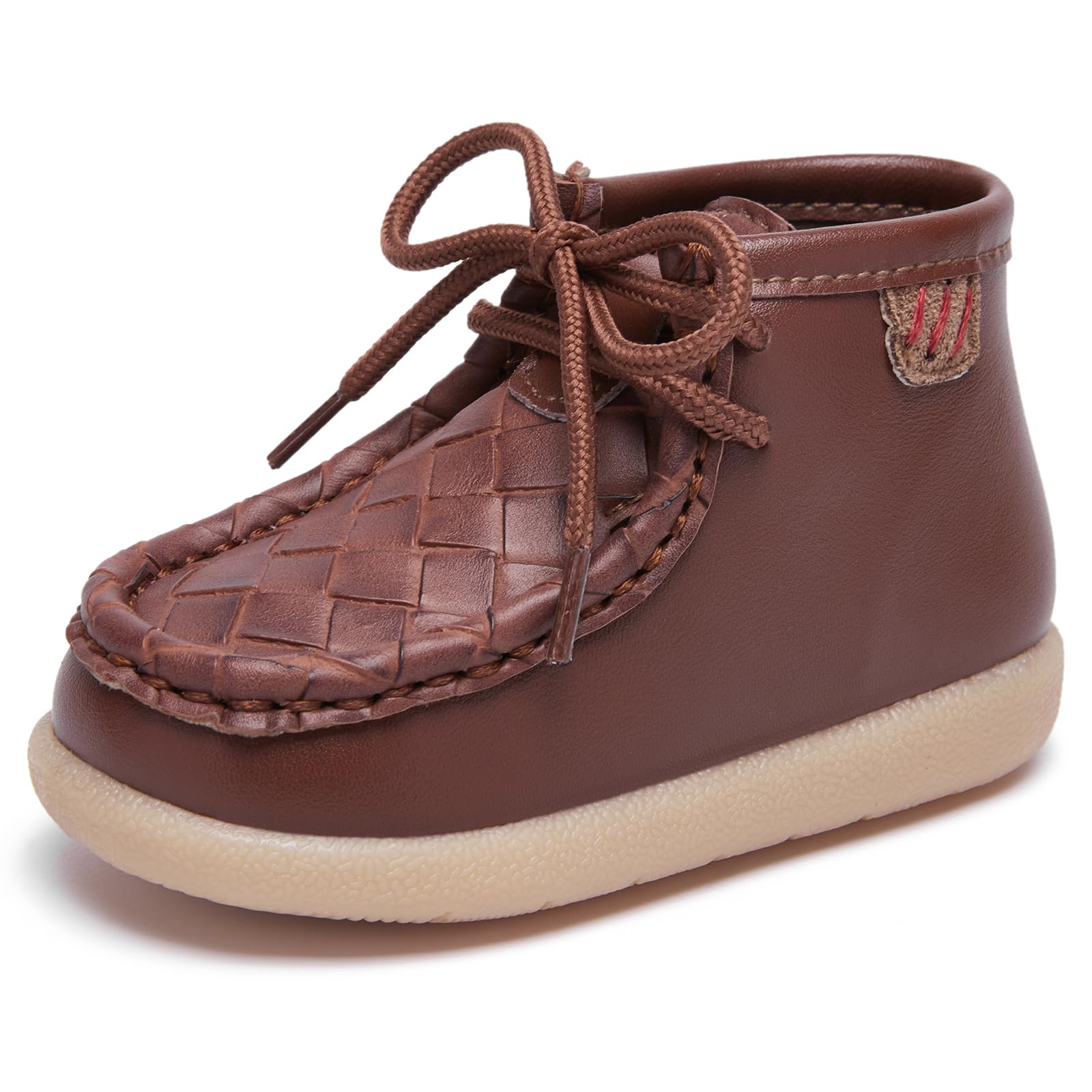 MORENDL Baby Boy & Girl Boots - First Walking Shoes for Infants & Toddlers - Non-Slip Lace-Up Dress Booties for Special Occasions & Everyday Wear