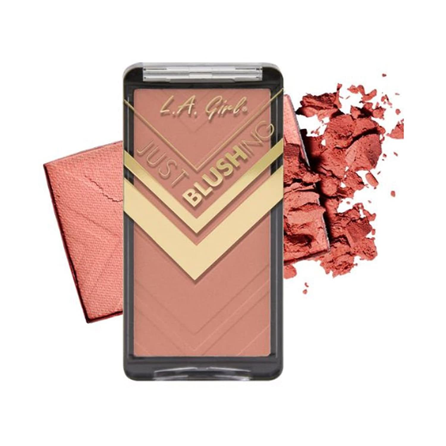 LA GIRL Just Blushing Powder Blush - Just Natural | Soft Matte Finish, Buildable Color, Vegan & Cruelty-Free | Perfect for Everyday Wear & Special Occasions