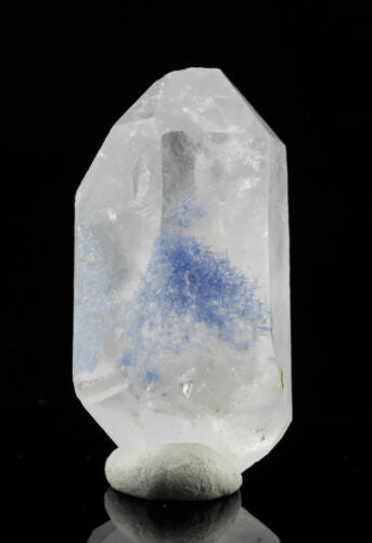 Raw Dumortierite in Quartz Crystal - Natural Metaphysical Stone, Healing Mineral Specimen for Home Decor & Spiritual Use | Perfect for Meditation, Reiki, and Crystal Healing