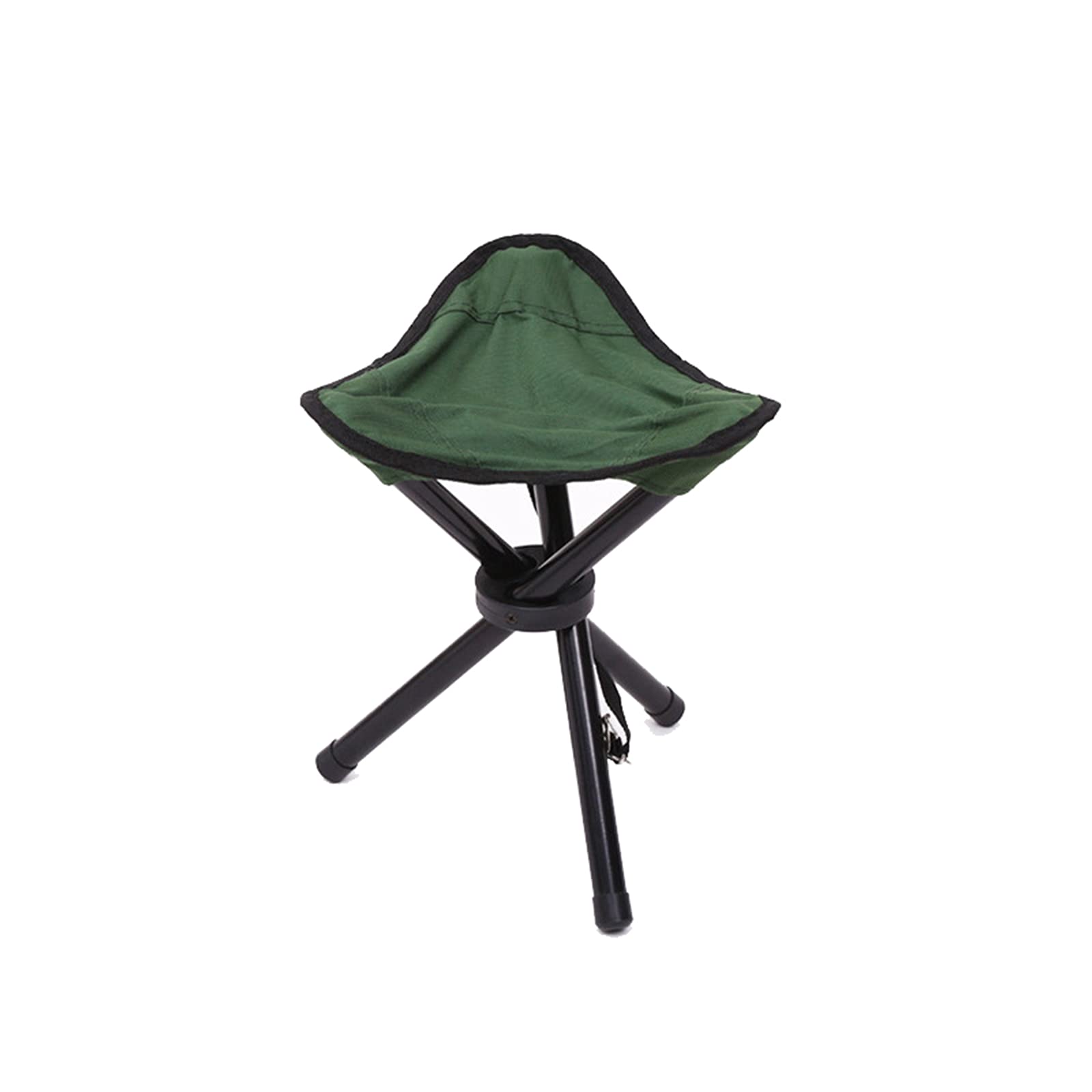 Zhouye Portable Folding Camping Stool - Lightweight 3-Legged Hiking Chair for Outdoor, Fishing & Leisure - Compact Travel Stool for Backpacking, Picnics & Camping (Green)