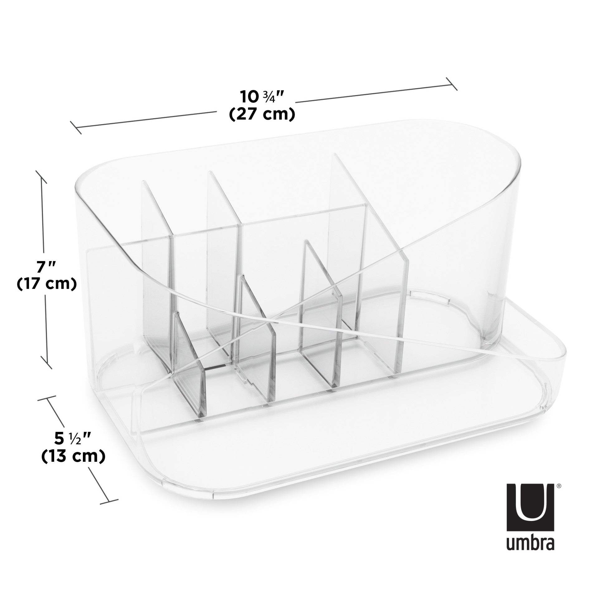 Glam Cosmetic Organizer - Acrylic Makeup Storage Case with Drawers for Vanity, Bathroom & Travel - Perfect for Organizing Lipsticks, Brushes & Skincare Products