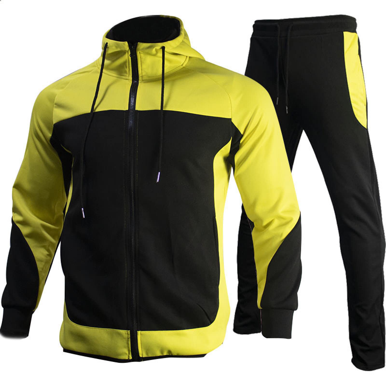 Men's Tracksuit Set - Spring Running Jacket & Jogger Pants Outfit | Athletic Sportswear for Men | Gym, Jogging & Casual Wear