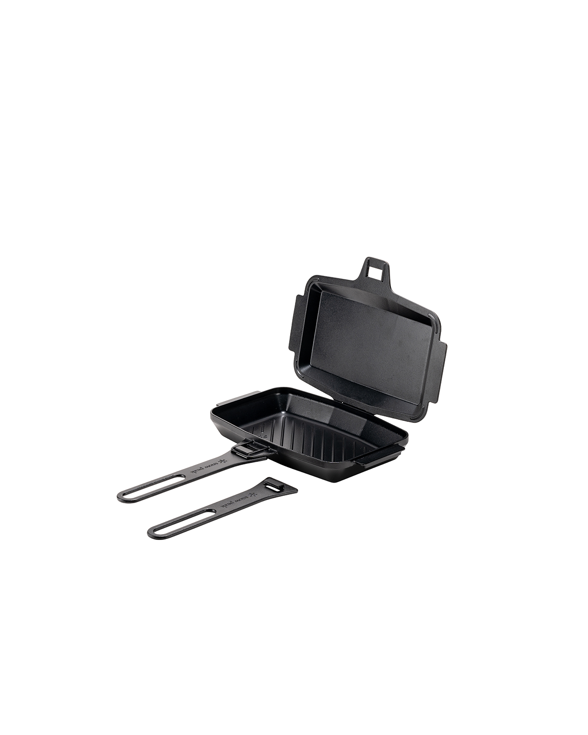 Premium Cast Iron Sandwich Press & Grill Pan - Perfect for Paninis, Grilled Cheese, and Breakfast Sandwiches at Home or Camping