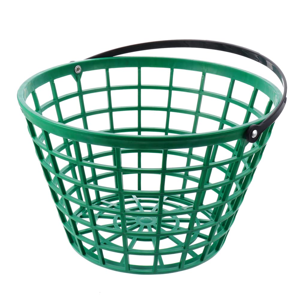 BESPORTBLE Plastic Golf Ball Basket - Portable Golf Accessories Storage Container for Golf Balls & Supplies | Perfect for Driving Range, Practice & Course Organization