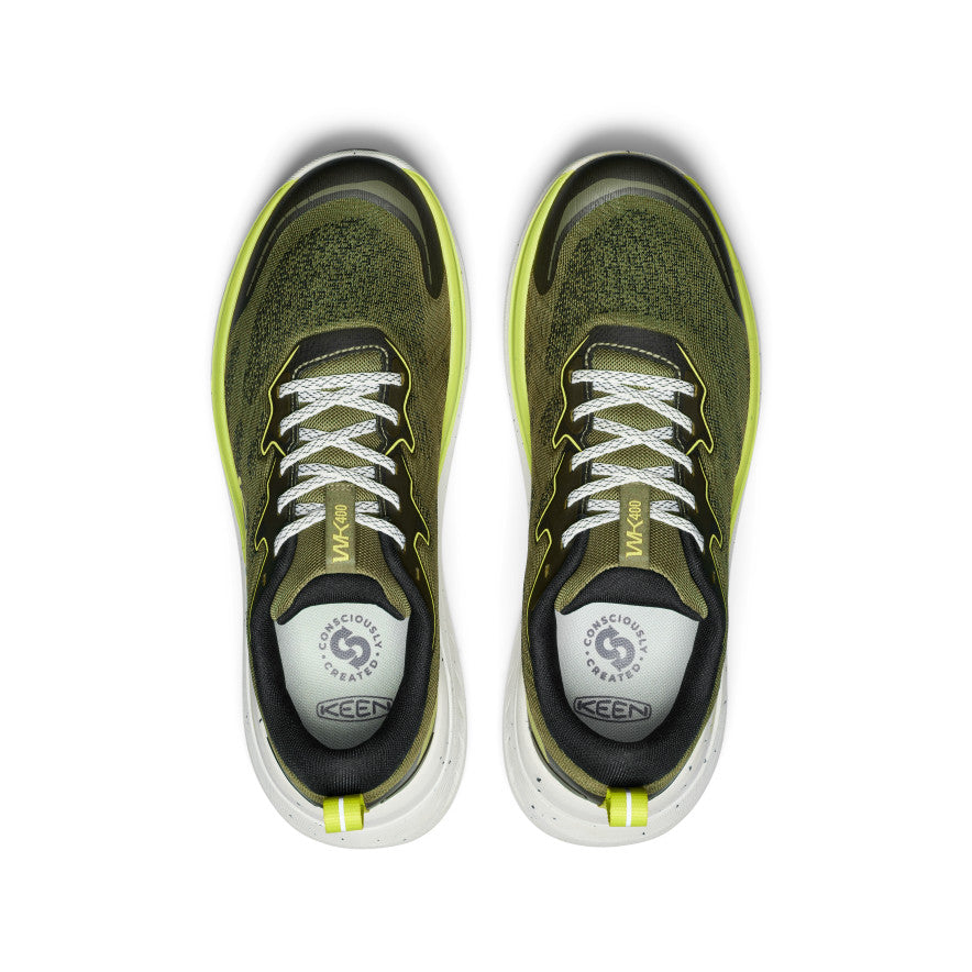 Men's WK400 II Walking Shoes - Comfortable & Lightweight Sneakers for Men | Winter Moss/Evening Primrose | Perfect for Walking, Jogging & Everyday Wear