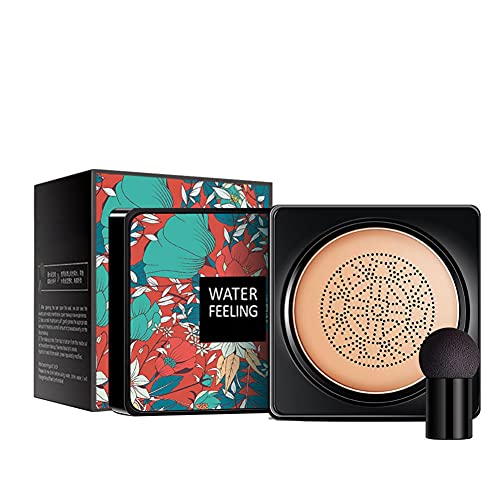 Hotiary Air Cushion BB Cream - Natural Concealer & Foundation with Water-Sense Technology | Smooth Texture Makeup Primer | Perfect for Daily Wear, Special Occasions & On-The-Go Touch Ups