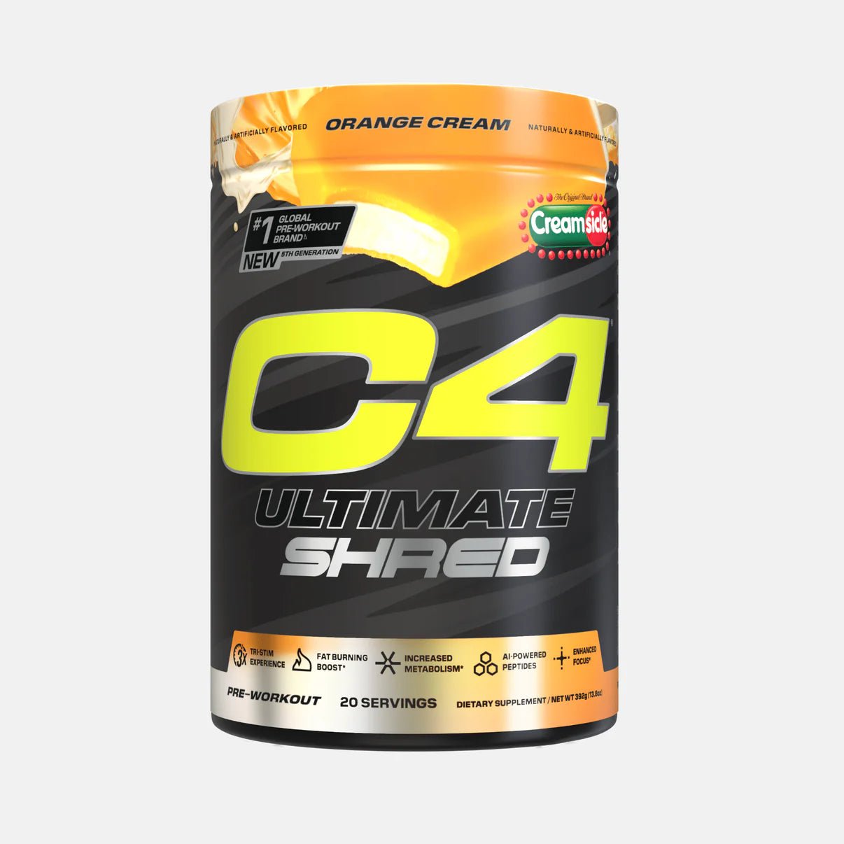 C4 Ultimate Shred Pre Workout Supplement - Fat Burner & Energy Booster for Men & Women - Intense Workout Performance Enhancer - Ideal for Gym, Weight Loss & Bodybuilding