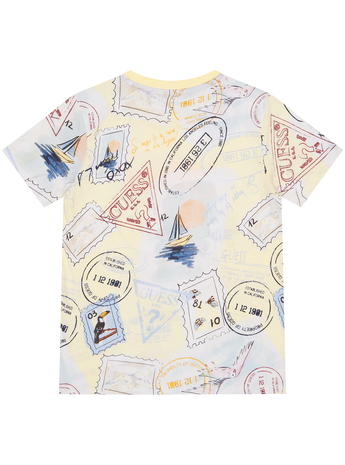 Blue Tile Print Short Sleeve T-Shirt for Men & Women - Casual Summer Fashion Top for Beach, Travel and Everyday Wear