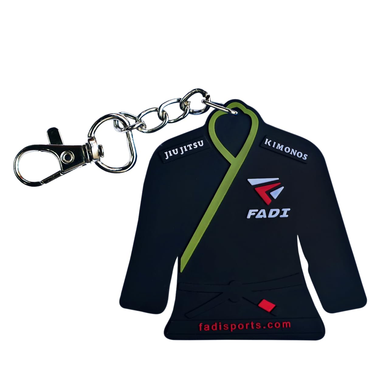 Brazilian Jiu Jitsu Keychain - Durable Rubber BJJ Gi Design Keyring, Lightweight Martial Arts Accessory for Men & Women - Perfect for Gym Bags, Backpacks, and Jiu Jitsu Enthusiasts
