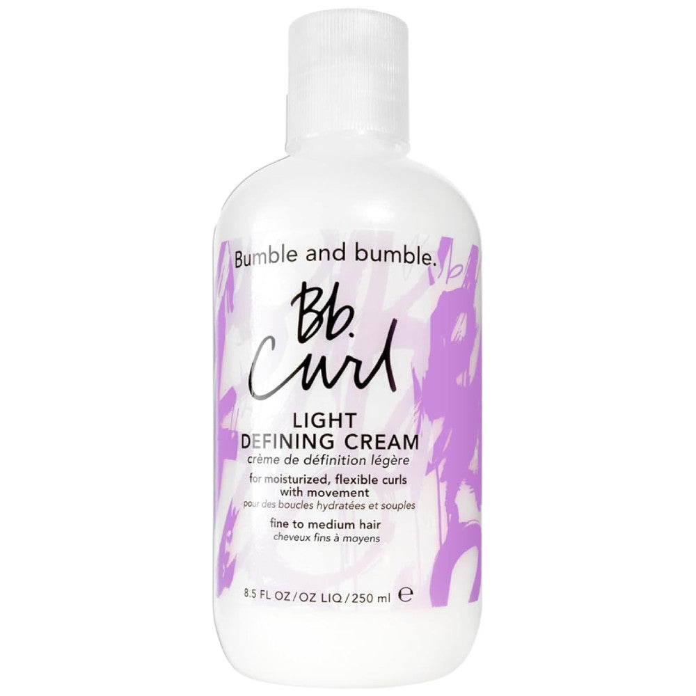 Bumble and Bumble Curl Light Defining Cream 8.5 oz - Hydrating Styling for Natural Curls & Waves - Perfect for Daily Use & Heat Protection
